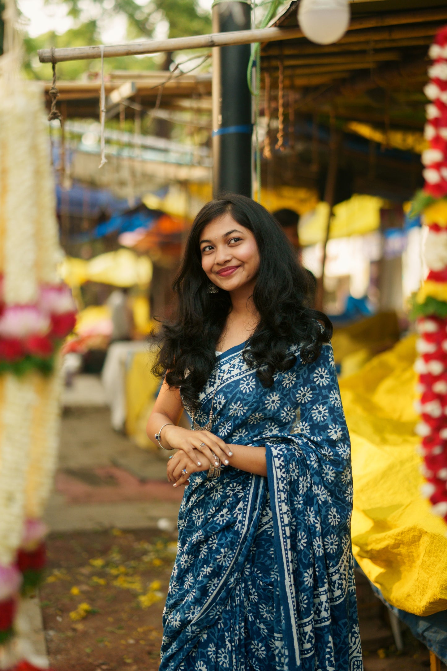 The Classic Indigo - Mulmul Cotton Hand-Block Print