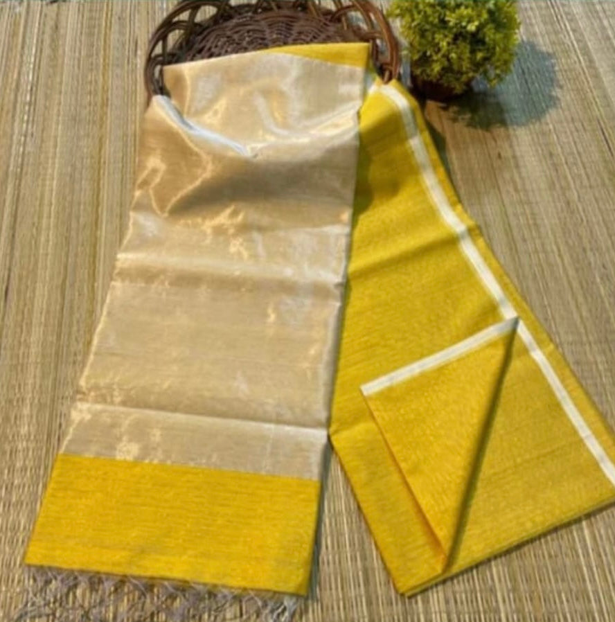 Tara - Yellow Cotton Silk